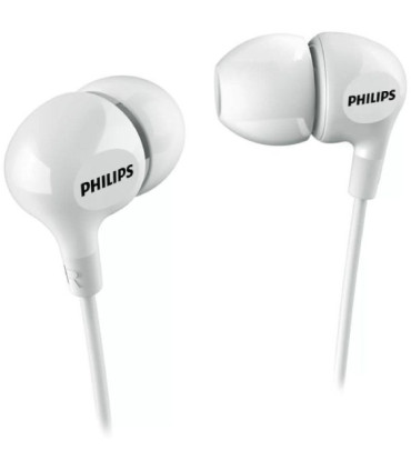 Auriculares intrauditivos philips she3550wt/ jack 3.5/ blancos