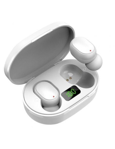 Auriculares bluetooth vention tiny t16 f12w0 con estuche de carga/ autonomía 7h/ blancos