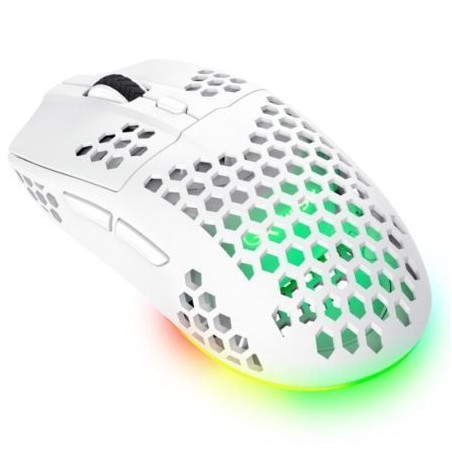 Ratón gaming inalámbrico trust gaming gxt 929 helox/ batería recargable/ hasta 4800 dpi/ blanco