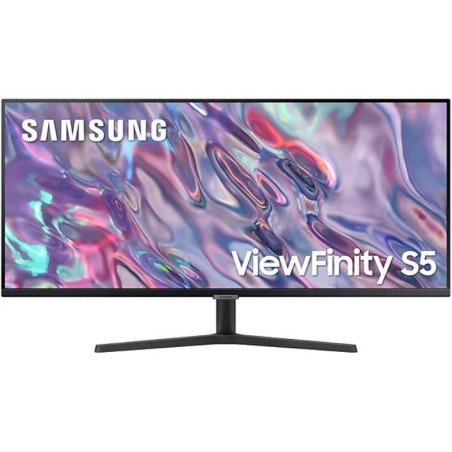 Monitor profesional ultrapanorámico samsung viewfinity s5 s34c500gau 34'/ uwqhd/ negro
