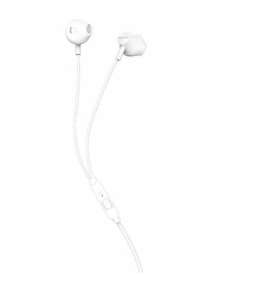 Auriculares intrauditivos philips taue101/ con micrófono/ jack 3.5/ blancos