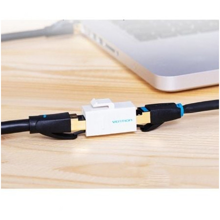 Adaptador conector rj45 vdd-b07-w cat5 utp/ rj45 hembra - rj45 hembra/ blanco