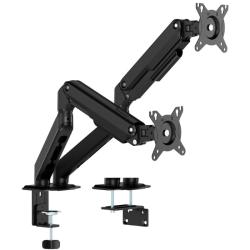 Soporte de Mesa con Contrapeso para 2 Monitores Aisens DT32TSR-451/ Giratorio/ Inclinable/ hasta 9kg