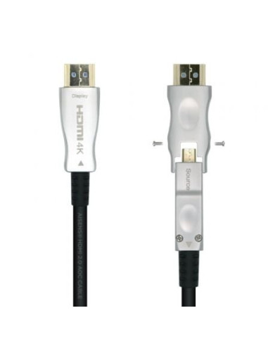 Cable hdmi 2.0 aoc 4k desmontable aisens a148-0510/ hdmi macho / d macho - hdmi macho/ 15m/ negro