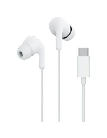 Auriculares intrauditivos xiaomi earphones tipo-c/ con micrófono/ usb tipo-c/ blancos
