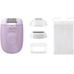Depiladora Philips Epilator Series 4000 BRE257/ con Batería/ 4 Accesorios