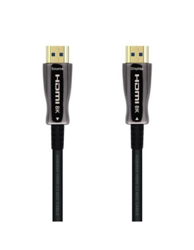 Cable hdmi 2.1 aoc 8k aisens a153-0518/ hdmi macho - hdmi macho/ 25m/ negro