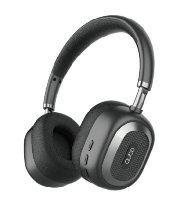 Auriculares inalámbricos qubo hd-100/ con micrófono/ bluetooth/ negros