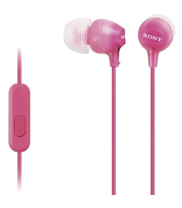 Auriculares intrauditivos sony mdr-ex15appi/ con micrófono/ jack 3.5/ rosas