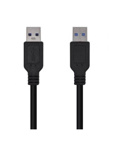 Cable usb 3.0 aisens a105-0447/ usb macho - usb macho/ 2m/ negro