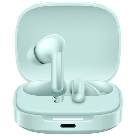 Auriculares bluetooth xiaomi redmi buds 6 con estuche de carga/ autonomía 10h/ verdes