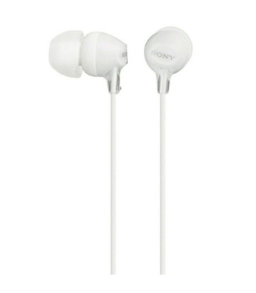 Auriculares intrauditivos sony mdrex15lpw/ jack 3.5/ blancos