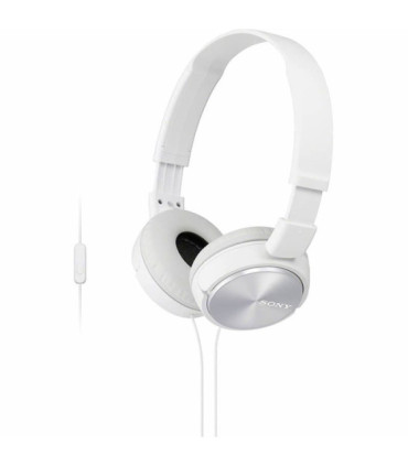 Auriculares sony mdrzx310apw/ con micrófono/ jack 3.5/ blancos