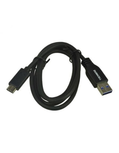 Cable usb 3.0 tipo-c duracell usb5031a/ usb tipo-c macho - usb macho/ 1m/ negro