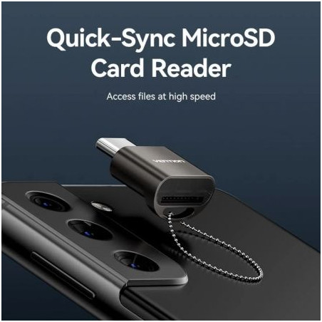 Lector de tarjetas externo vention clmh0/ usb tipo-c