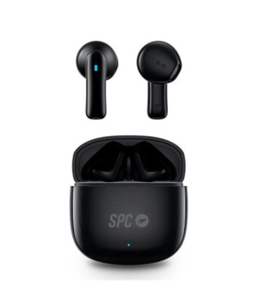 Auriculares bluetooth spc zion 2 play con estuche de carga/ autonomía 7h/ negros