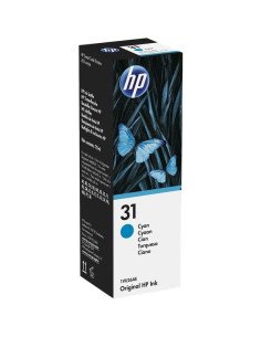 Botella de tinta original hp nº31/ cian