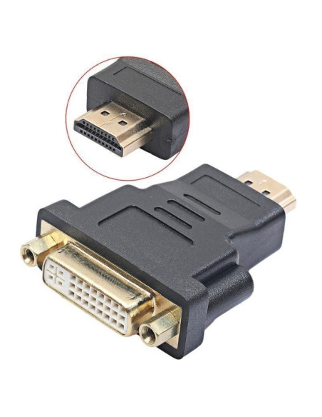 Adaptador dvi 3go advihdmi/ dvi hembra - hdmi macho
