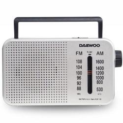 Radio Portátil Daewoo DW1122/ Plata