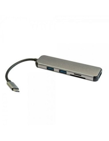 Docking usb tipo-c 3go hub2ucrh/ 2xusb/ 1xhdmi/ 1xlector tarjetas/ gris