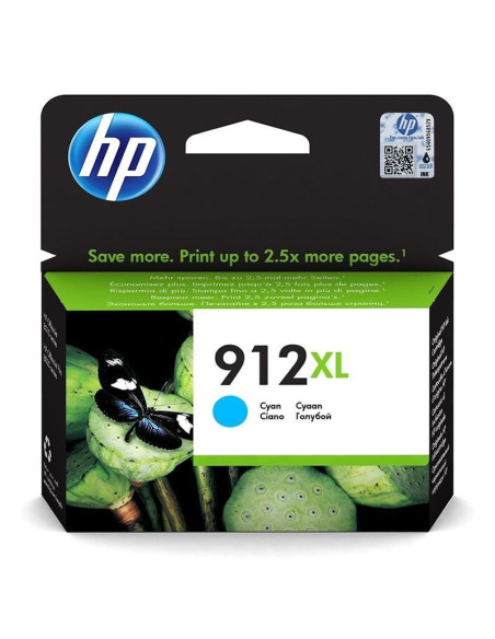 Cartucho de tinta original hp nº912 xl alta capacidad/ cian
