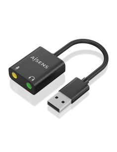 Tarjeta de sonido aisens a106-0769/ usb macho - 2xjack 3.5 hembra