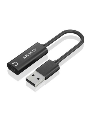 Tarjeta de sonido aisens a106-0770/ usb macho - jack 3.5 hembra