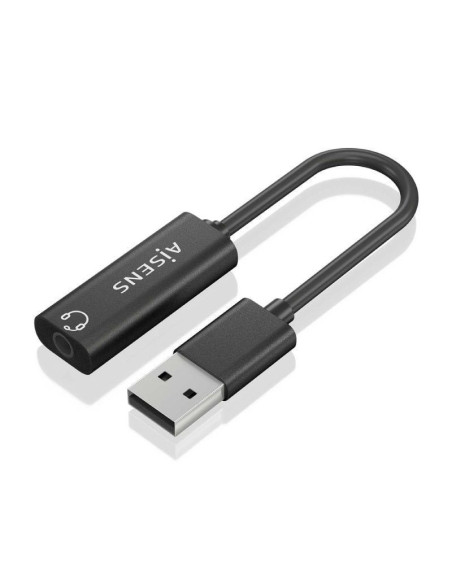 Tarjeta de sonido aisens a106-0770/ usb macho - jack 3.5 hembra