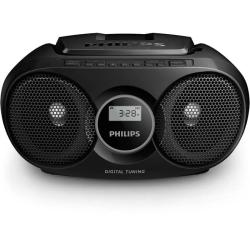 Radio CD Philips AZ215B/12/ 3W/ a Pilas/ Negra
