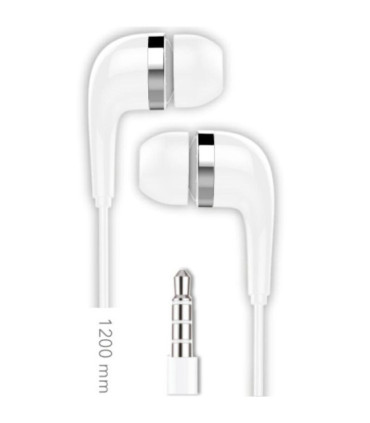 Auriculares intrauditivos tech one tec2905/ con micrófono/ jack 3.5/ blancos