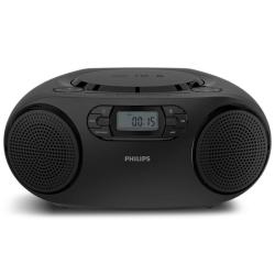 Radio CD Philips TAZ2000B/ 3W RMS/ con Cable/ con Pilas/ Negra