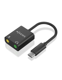 Tarjeta de sonido aisens a109-0767/ usb-c macho - 2xjack 3.5 hembra