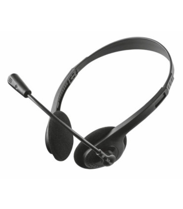 Auriculares trust primo chat/ con micrófono/ jack 3.5/ negros