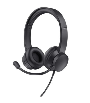 Auriculares trust ayda/ con micrófono/ jack 3.5/ negros