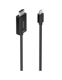 Cable conversor aisens a125-0886/ mini displayport macho - hdmi macho/ 1m/ negro