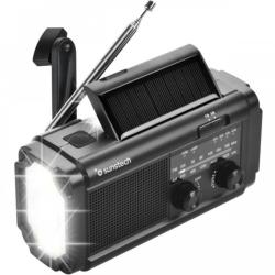 Radio Portátil Sunstech RPE25/ con Batería/ Linterna/ Negra