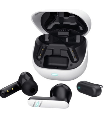 Auriculares bluetooth trust gxt 409 oxxie 25478 con estuche de carga/ autonomía 7h/ blanco y negro