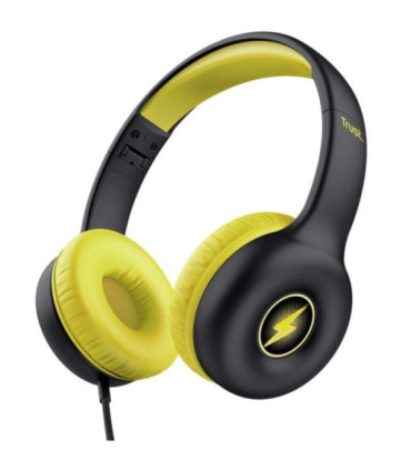 Auriculares infantiles trust nouna kids/ con micrófono/ negros