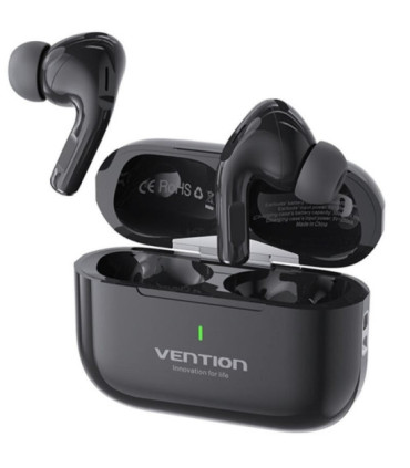 Auriculares bluetooth vention echo lite e11 con estuche de carga/ autonomía 6h/ negros