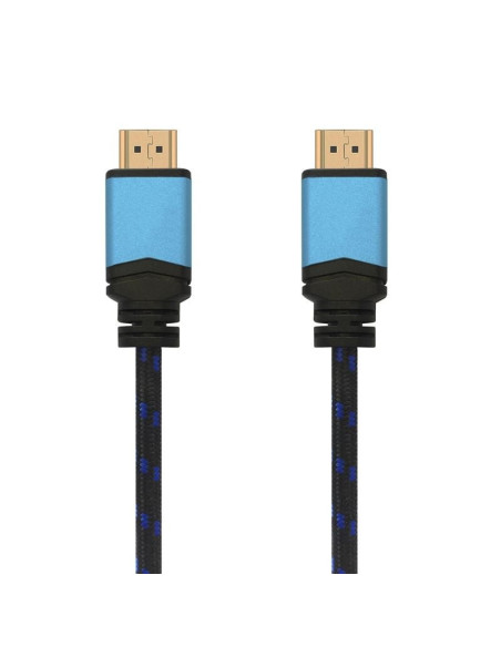 Cable hdmi 2.0 4k aisens a120-0357/ hdmi macho - hdmi macho/ hasta 10w/ 2250mbps/ 2m/ negro/ azul