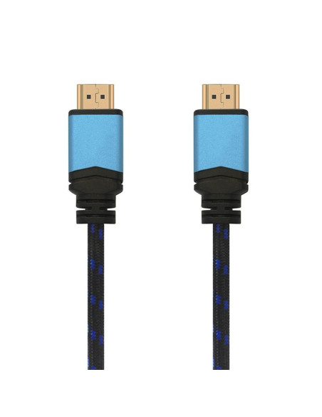 Cable hdmi 2.0 4k aisens a120-0359/ hdmi macho - hdmi macho/ hasta 10w/ 2250mbps/ 5m/ negro y azul