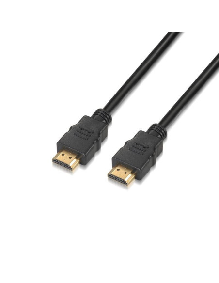 Cable hdmi 2.0 4k aisens a120-0372/ hdmi macho - hdmi macho/ hasta 10w/ 2250mbps/ 10m/ negro