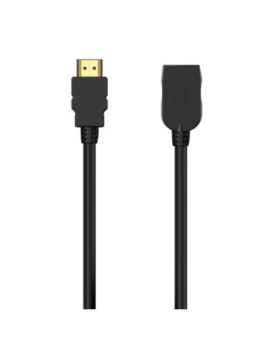 Cable alargador hdmi aisens a120-0544/ hdmi macho - hdmi hembra/ hasta 10w/ 2250mbps/ 1m/ negro