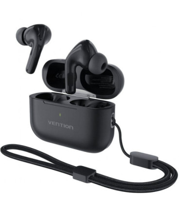 Auriculares bluetooth vention echo lite e11 pro con estuche de carga/ negros