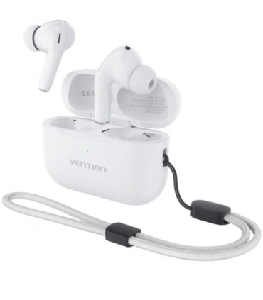 Auriculares bluetooth vention echo lite e11 pro con estuche de carga/ blancos