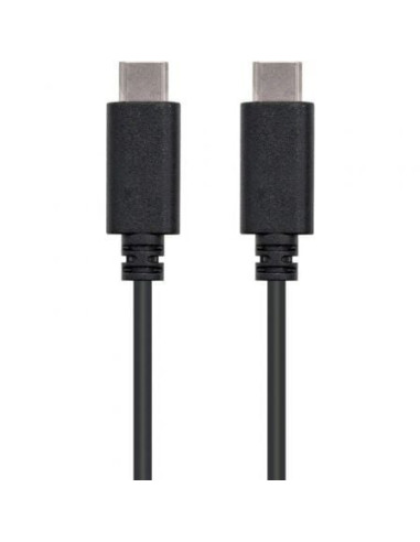 Cable usb 2.0 tipo-c nanocable 10.01.2301/ usb tipo-c macho - usb tipo-c macho/ 1m/ negro