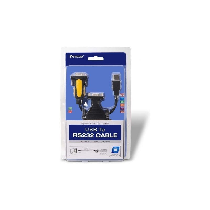 Cable conversor impresora aisens a104-0039/ usb macho - db9 macho/ 1.8m/ negro