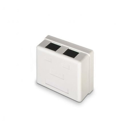 Roseta de superficie aisens a139-0302/ cat.6/ 2 tomas