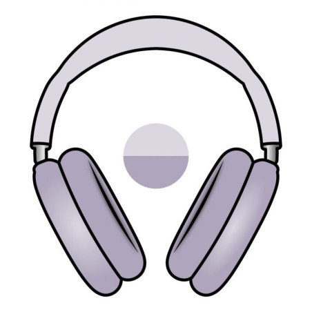 Auriculares bluetooth apple airpods max usb-c/ púrpura
