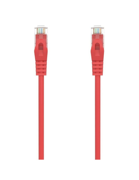 Cable de red rj45 awg24 utp aisens a145-0556 cat.6a/ lszh/ 25cm/ rojo